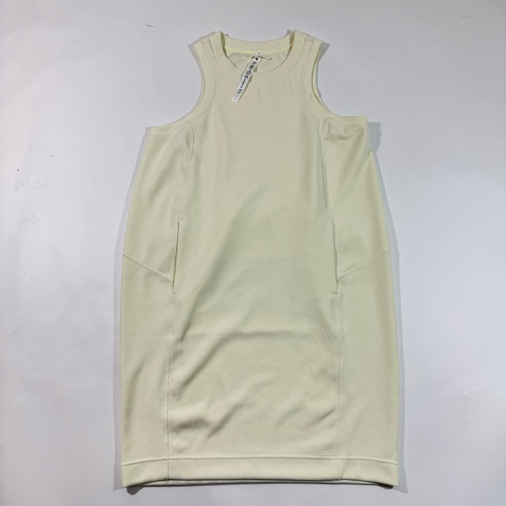Lululemon Softstreme Back In Action Dress Lemon Sorbet